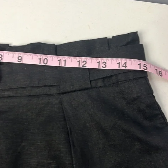 Yerse black linen shorts - Picture 10 of 12